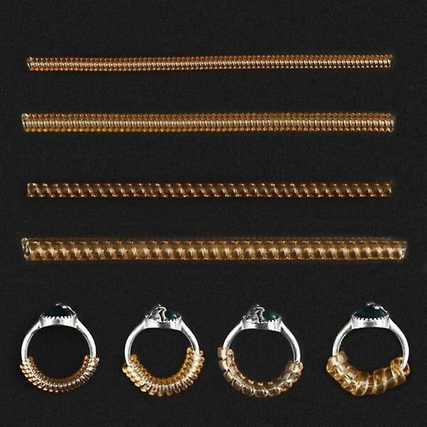 Klippbara Ringjusterare - Minska Ringstorlek 8-pack transparent