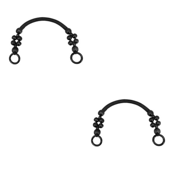 1/2/3 Träpärlväska Handtag Väskrem Handväska Handtag Rem Rödbrun 48cm[mo] Red Brown 48cm 1Set