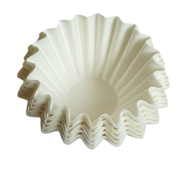 100 st kaffefilterpapper 185 mm engångs kaffesil i rund form för hemdrycker