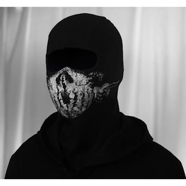 Balaclava med dödskalle - Moto-mask för Call of Duty-fans - Färg: B