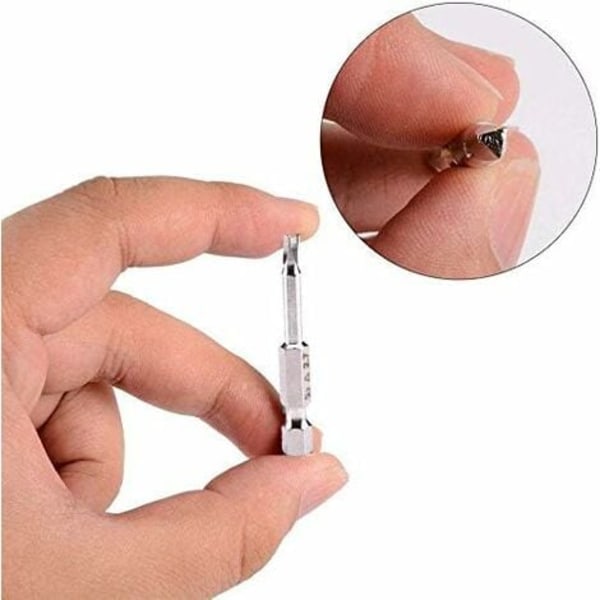 5 KPL Kolmiopää Magneettinen Ruuvimeisselin Kärjet Setti S2 Teräs 1,8mm, 2mm, 2,3mm, 2,7mm, 3mm, 6,35mm Kuusiovarsi, 50mm Pituus