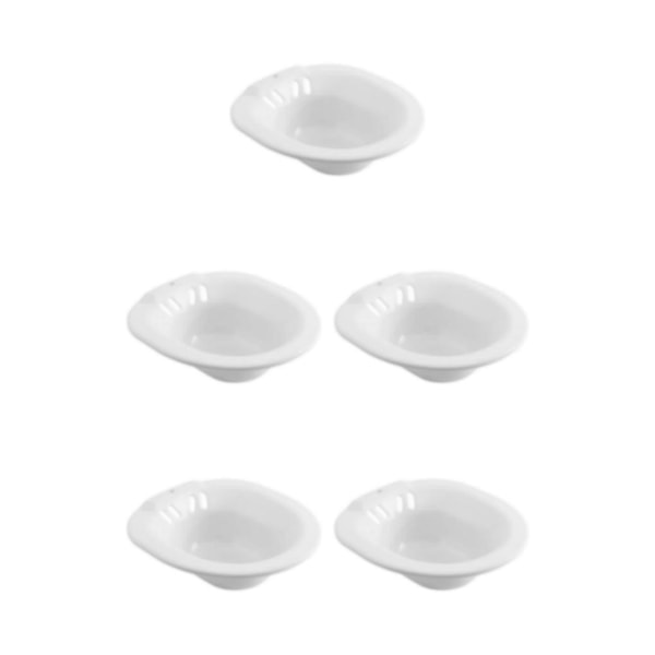 1/5 Hoftbadkar til toiletsæde Bidé Håndvask Personlig til vask Hvid White 5PCS