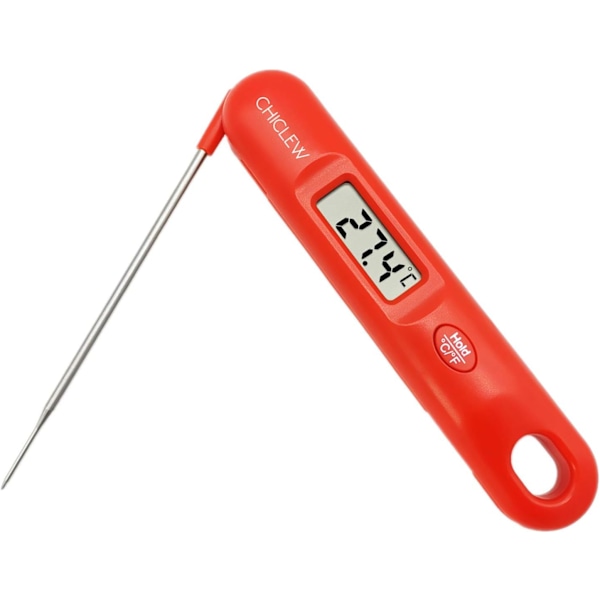 Digital stektermometer för kök, snabbläsande köttermometer med extra lång sond för grillning, brett temperaturområde -50°C till 300°C[mo]