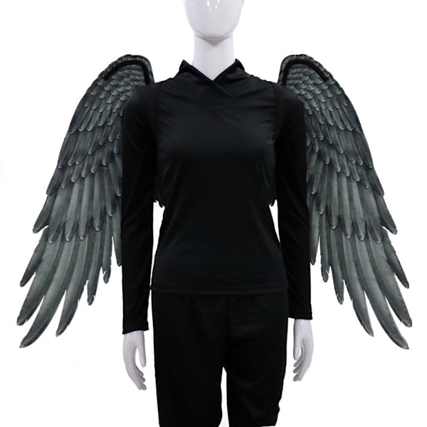 Non-Woven Tyg Festlige Englevinger Halloween Oversized Svart Hvite Vinger Kostyme Rekvisita Rainbow Rainbow Angel Wings