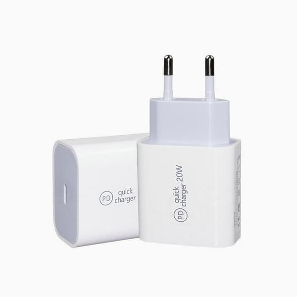 20W USB-C-lader for iPhone 15/16-serien + 2M kabel Vit white