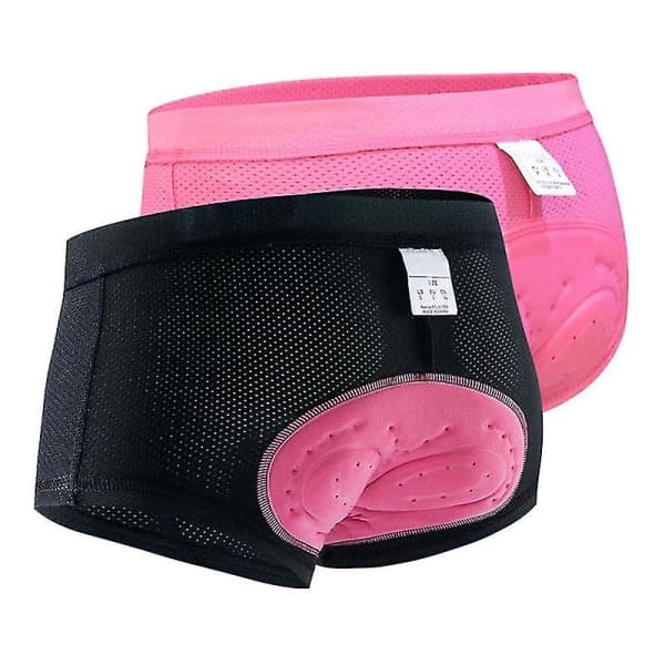 Cykeltights til kvinder med mønster, sorte, XL Black XL
