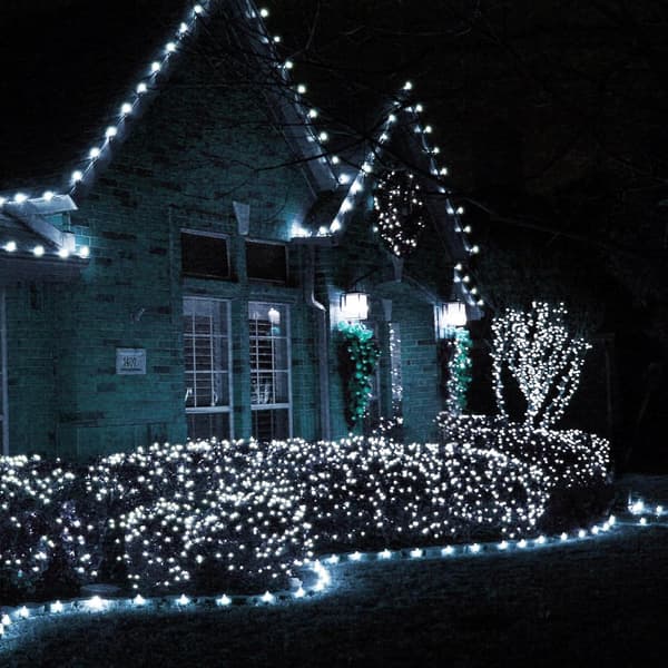 Utomhus ljusslinga, 1000 LED 100 meter, Plug-in modell Vit[mo] White 500 LED