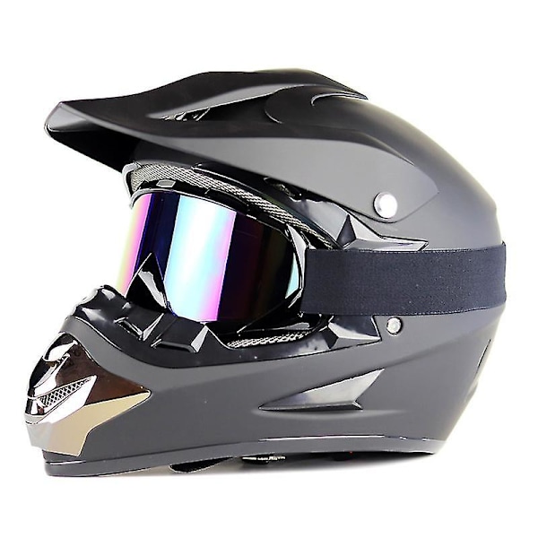 Cross Country Motorcykelbriller Udendørs Ridebriller Vindtætte Briller Skibriller (sort ramme hvid prik farvefilm)[GKS]