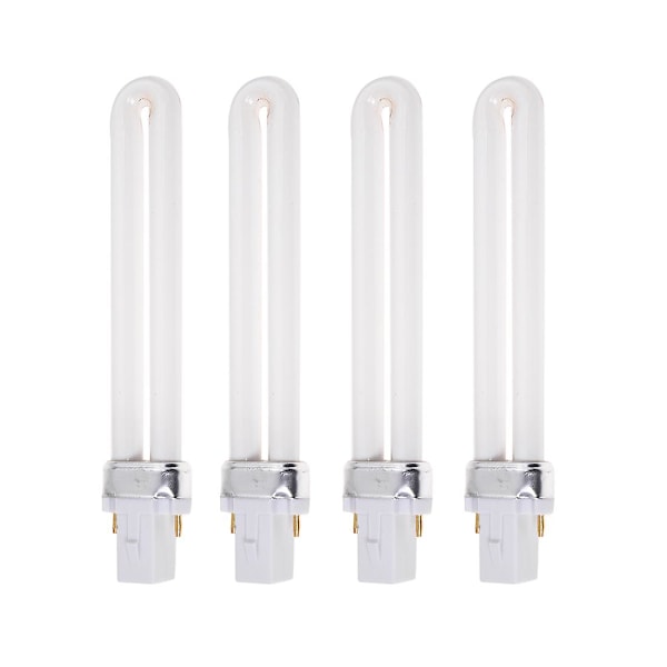 4 stk. 9W UV Lampe Pære Rør Erstatning for 36W UV Herdelampe