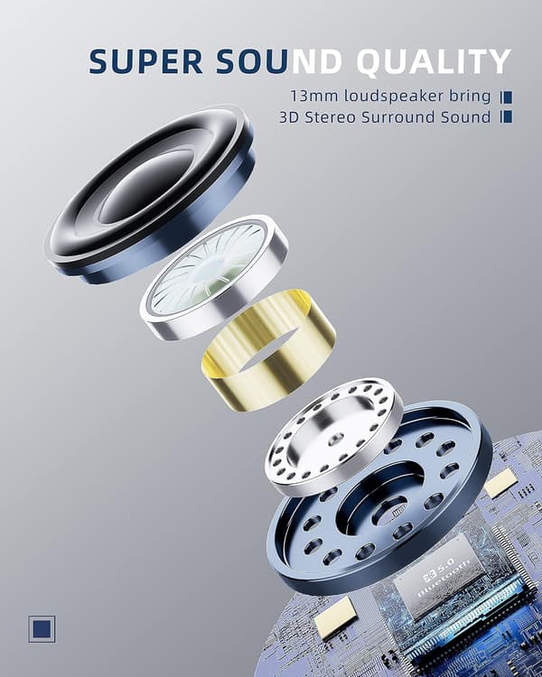 Bluetooth-kuulokkeet, langattomat 5.0 melunvaimennuksella[YD]