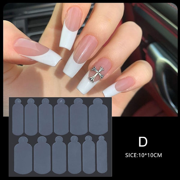 Fransk Form Dubbel Dekal Nagelform CC C C