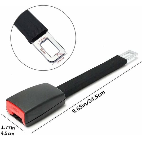Bilbelteforlenger, setebelteforlenger, setebeltejustering egnet for gravide/overvektige kvinner/barn (25 cm)-FA2-