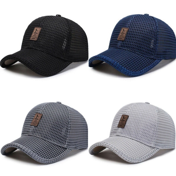 Mesh Baseball Cap Herrer Damer Basecap Sport Golf Mütze Sommerhatt Mütze blue