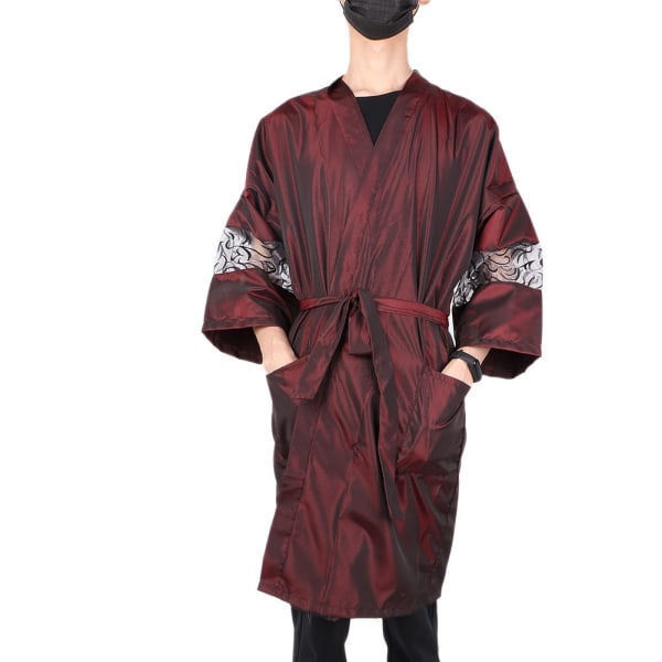 Salong Hårklippning Frisör Styling Färgning Robe Tyg Skönhetssalong SPA Robe (Rød)