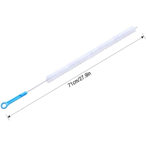 Lang piberenser, 2 stk. 71 cm afløbsrørsrensebørste, afløb C