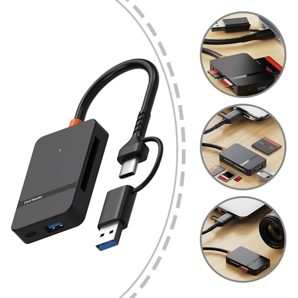 USB C USB 3.0 -kortinlukija - USB–MS USB 3.0 -sovitin - Kameran katseluohjelma puhelimelle/kannettavalle/PC:lle