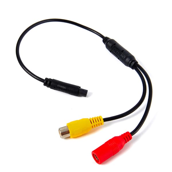 Bil Bakkamera 4-Pin Hanstik til RCA Kabel Adapter[mo]