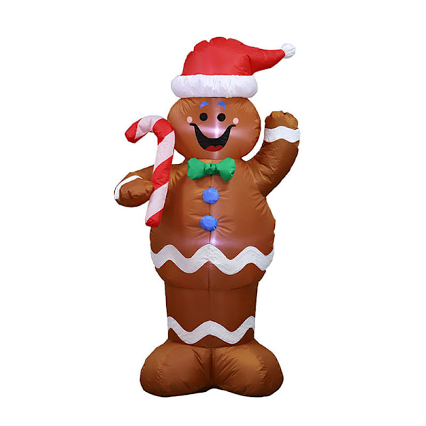 Jul Innergård Dekorasjon 1,5 M Pepperkakefigur Jul Oppblåsbar Gammel Snømann European standard