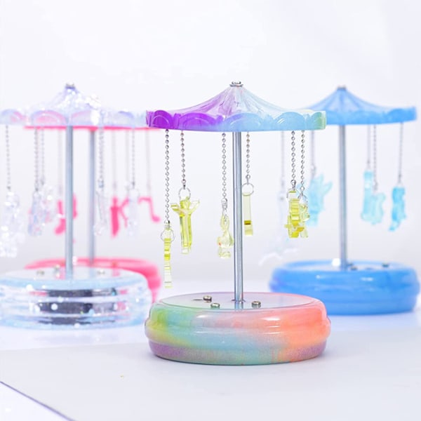 Karusellform Silikonform Musiklådeform Kit för Resin[mo]
