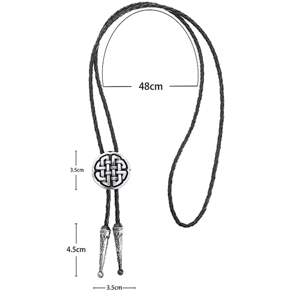 Fashion Western Cowboy Slips Shining Lång Stjärna Texas Bolo Tie Halsband