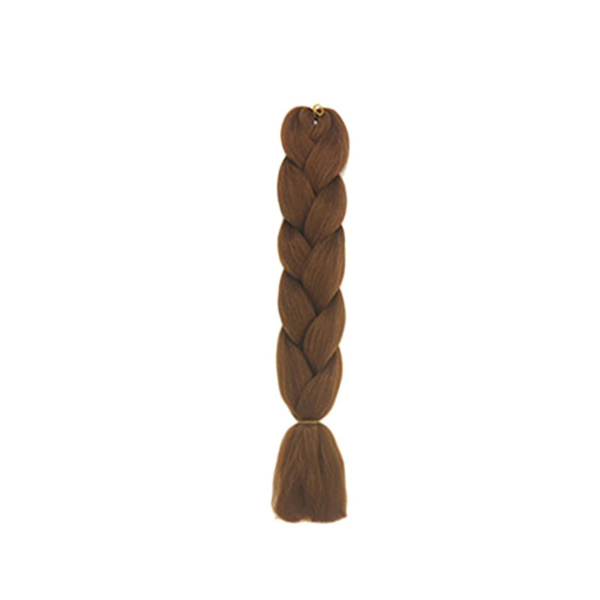 60 cm punottu hiuslisäke, synteettikuitu, virkattu punos, dreadlocks, monivärinen Light Brown