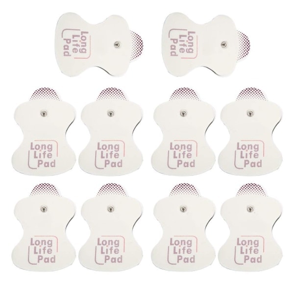 10x elektrodestoffskifte for Omron Massagers Lang levetid Pad 10 stk