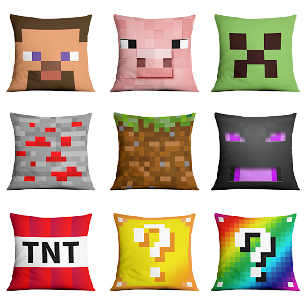 Minecraft Dekorativ Kuddfodral 45cmX45cm 8