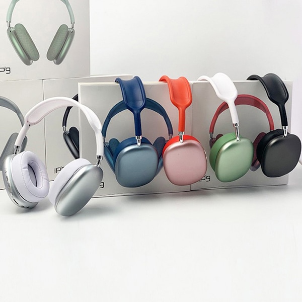 Nye P9-Max TWS Bluetooth Hodetelefoner Trådløse Hode-monterte Hodetelefoner Svart black One size