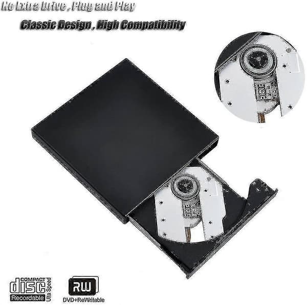 Ekstern DVD-brenner med CD-brenner (kombo), USB-grensesnitt