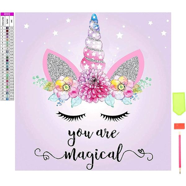 Diamantmålning Broderikit 5d för vuxna barn Diamantkonst Kits, Diamantmålning Kits Full Borr Broderi Korsstygn för Hemvägg Dekoration