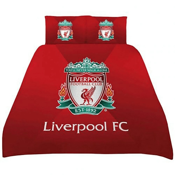 Liverpool FC Gradient Täcke Set Enkel Röd/Grön Red/Green Single