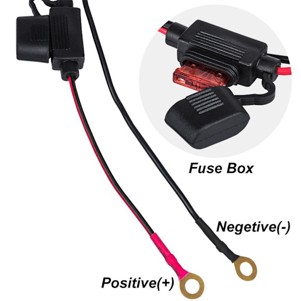 Motorcykel Vandtæt SAE til USB Kabel Adapter USB Oplader 2.1A Hurtig Opladning{GKS}