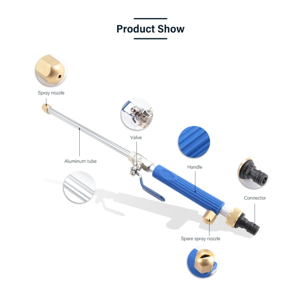 Højtryksvandstråle Bil Havevasker Sprayer Rengøring