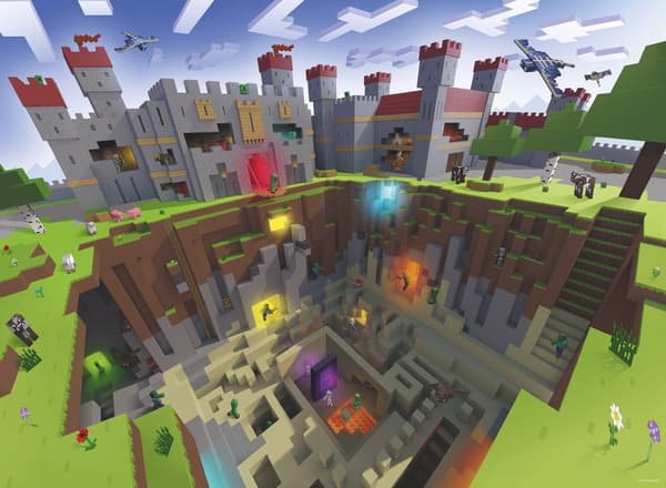Minecraft Leikkauspuzzle, 300 palaa 500