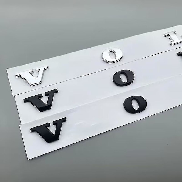ABS Bil Bakre Bagagelucka Bokstäver Märkesemblem Logotyp för Volvo C70 C30 S60 S60l Xc90 Xc60 V60 V40 S80 S80l Bilstyling Dekaler -xx