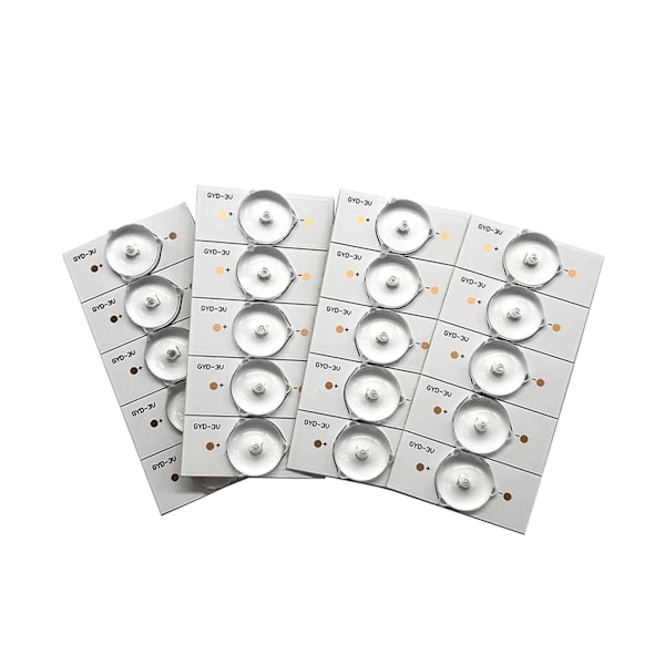20 kpl 3V SMD-lamppuhelmiä optisella linssisuodattimella 32-65 tuuman LED-television korjaukseen, LED-valonauhan osat ja tarvikkeet, 20 kpl [HkkK]