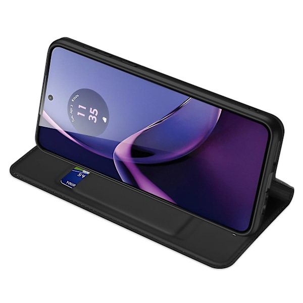 DUX DUCIS Skin Pro -sarja Motorola Moto G84 5G -puhelimelle, PU-nahkainen suojakotelo korttipaikalla