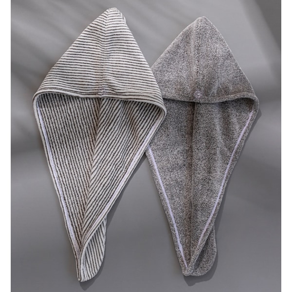 Bambu Hårhanddukswrap 2-pack, Mikrofiber Hårtorkande Dusch