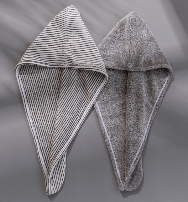 Bambu Hårhåndklæde Wrap 2-pak, Mikrofiber Hårtørrer