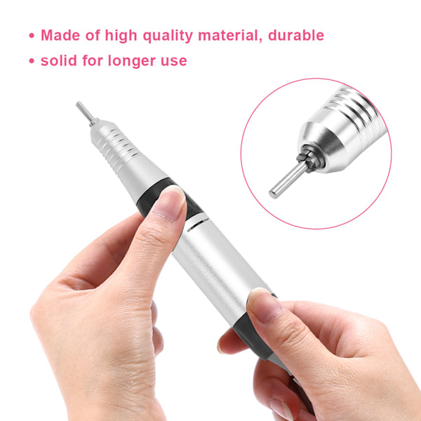TMISHION Professionel 30000 RPM Elektrisk Neglefil Håndtag til Elektrisk Negle Manicure Maskine[mo]