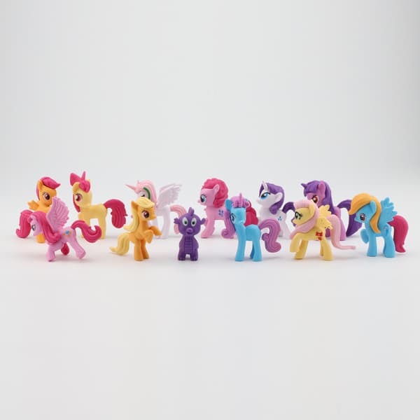 12-delars set med My Little Pony-dockor