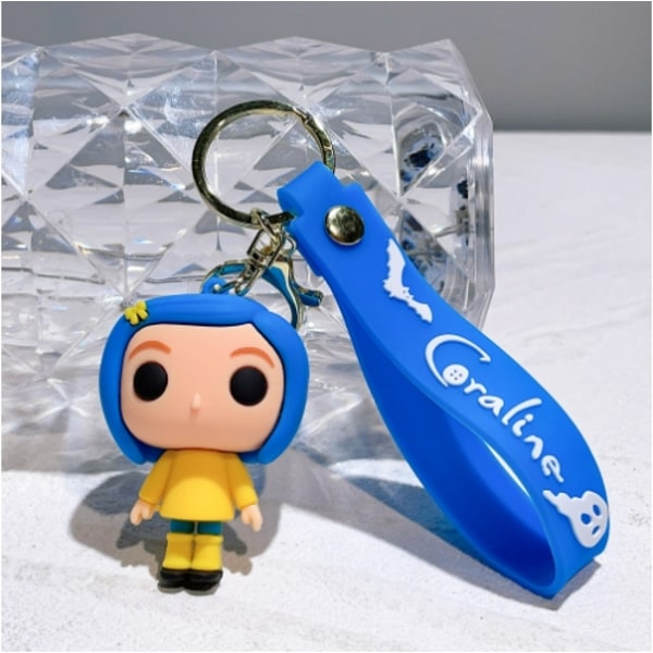 Coraline ja salainen ovi Coraline Avaimenperä Animaatiohahmo Avaimenperä Faneille Lahjat B