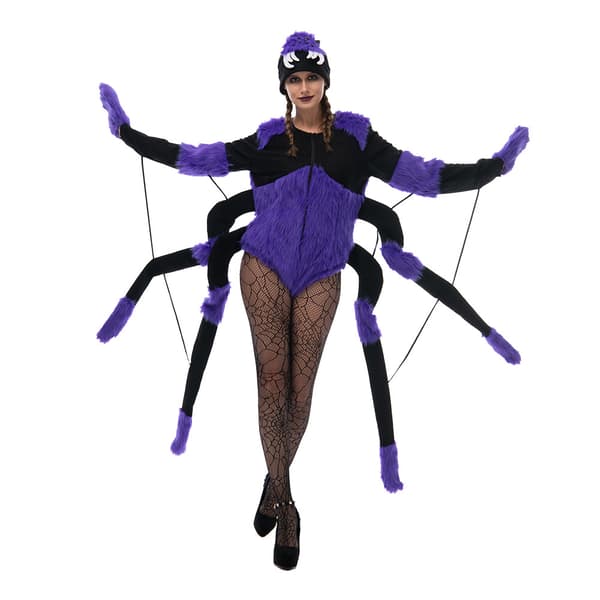 Halloween Edderkopkostume til Voksne, Unisex Insekt Rollespil Outfit til Fest- og Scenebegivenheder