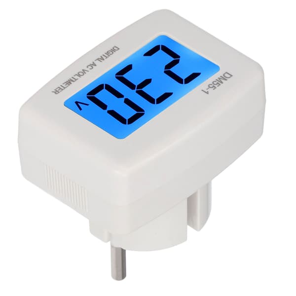 DM55-1 Digital Voltmeter Lettlest LCD Digital Spenningsmåler for Hjem 100-300V 0.1