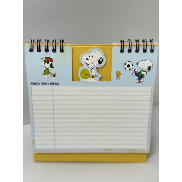 Snoopy 2024 WFH skrivebordskalenderdagbok Julegavepynt 2pcs