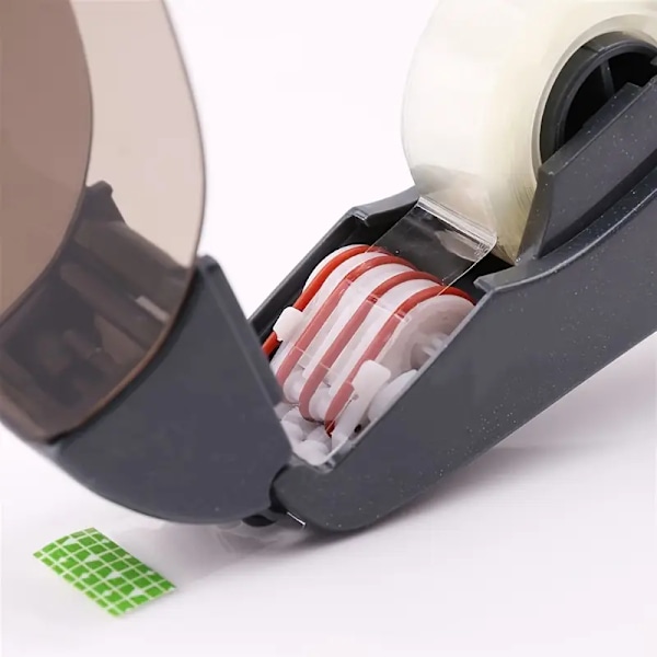 Automatisk tape dispenser i PVC - Enhånds tapepistol, perfekt for julegaver og hjemmegaver, inkludert 1 gratis rull med rosa tape