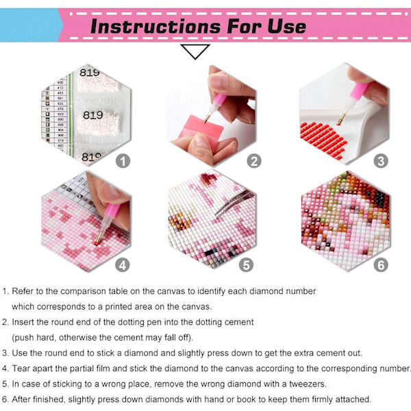 Diamantmålning Broderikit 5d för vuxna barn Diamantkonst Kits, Diamantmålning Kits Full Borr Broderi Korsstygn för Hemvägg Dekoration
