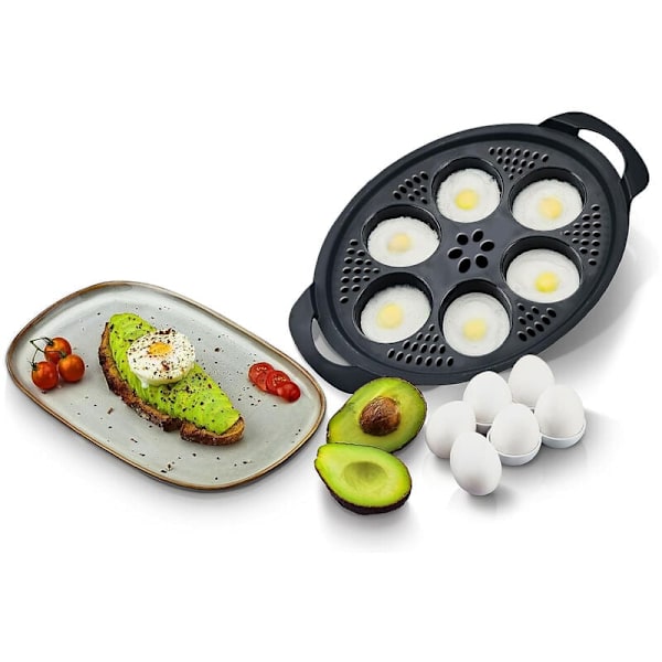 Kompatibel med Cuisinart Multifunktionell Matberedare TM6 TM5 TM31, Äggpocherare, Äggpocheringsinsats, Tillbehör[mo]