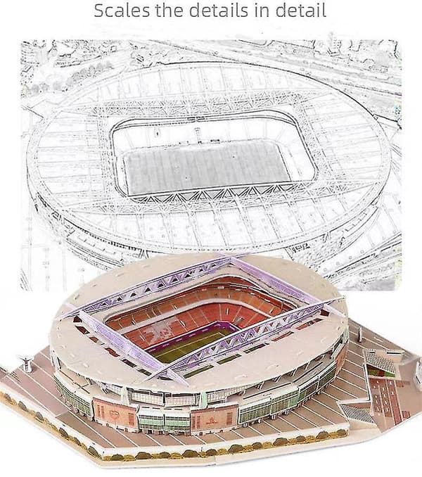 3D-pussel Old Trafford 138 bitar 30,5x23x4cm
