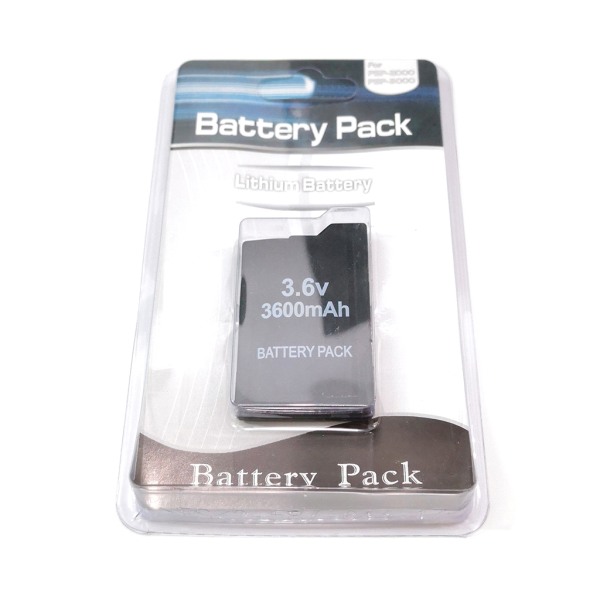 2 stk 3.6V 3600 mAh bærbar gamepad-batteri for PSP 2000 for PSP 3000